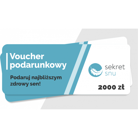 Karta podarunkowa o wartości 2000 zł - Podaruj zdrowy sen!