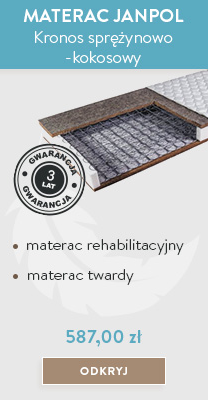 MATERAC JANPOL KRONOS SPRĘŻYNOWO-KOKOSOWY